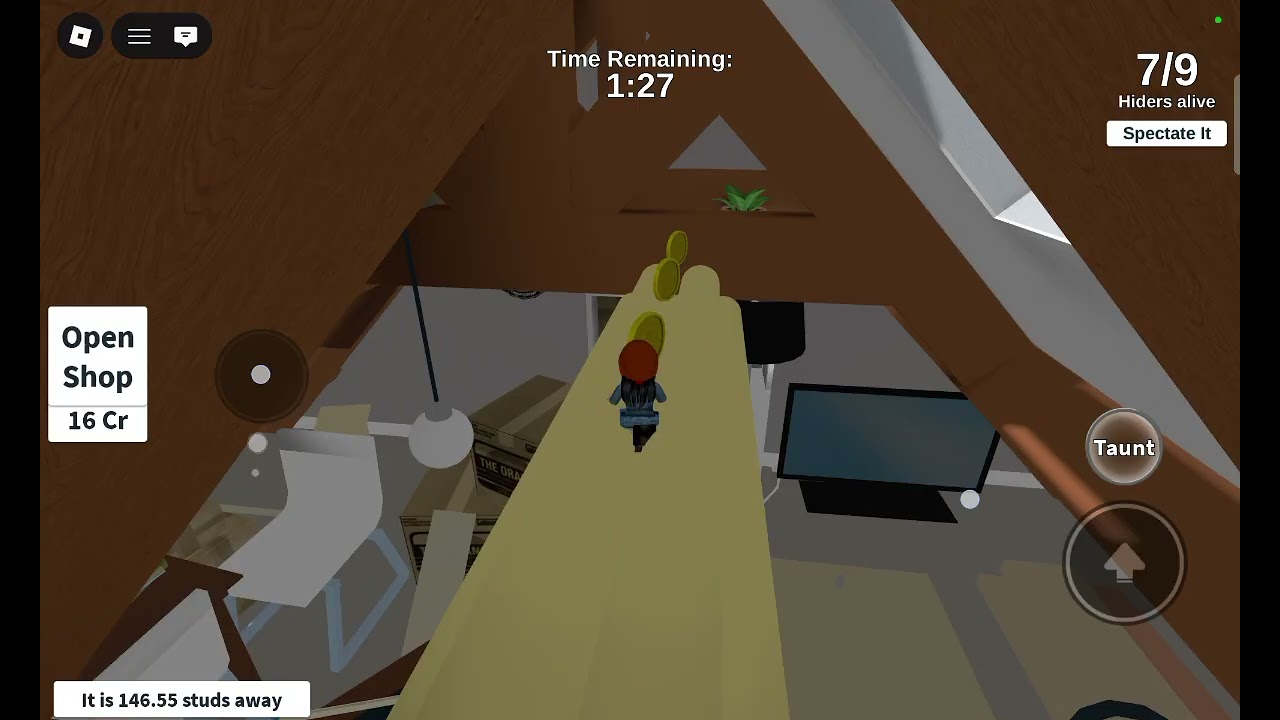 Playing Roblox 