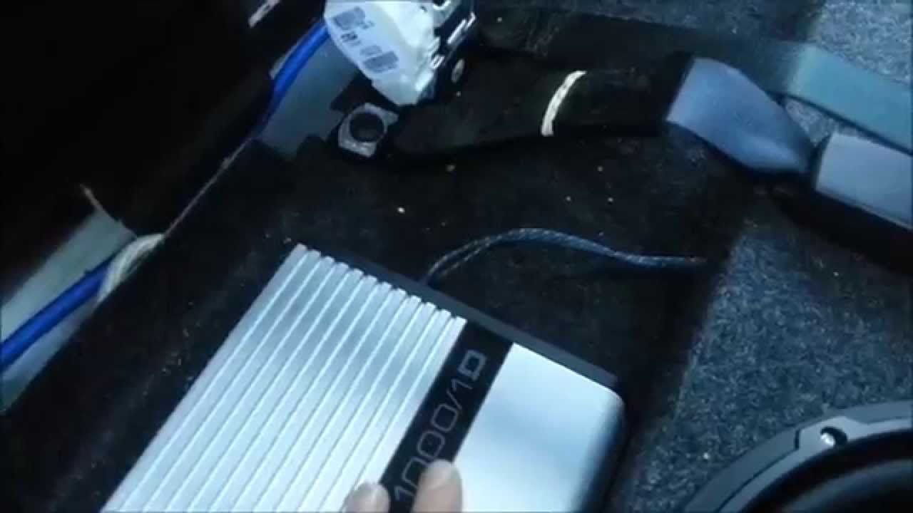 Как установить сабвуфер и подключить усилитель в Dodge Ram 1500 2013 года