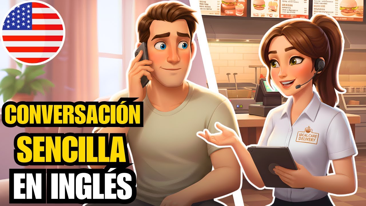 Empieza a entender inglés fácil y rápido con este diálogo 🔥 Pedido de comida a domicilio en inglés