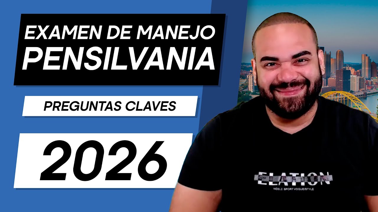 EXAMEN TEORICO DE MANEJO PENSILVANIA 2026 I Aprobarás con estas preguntas