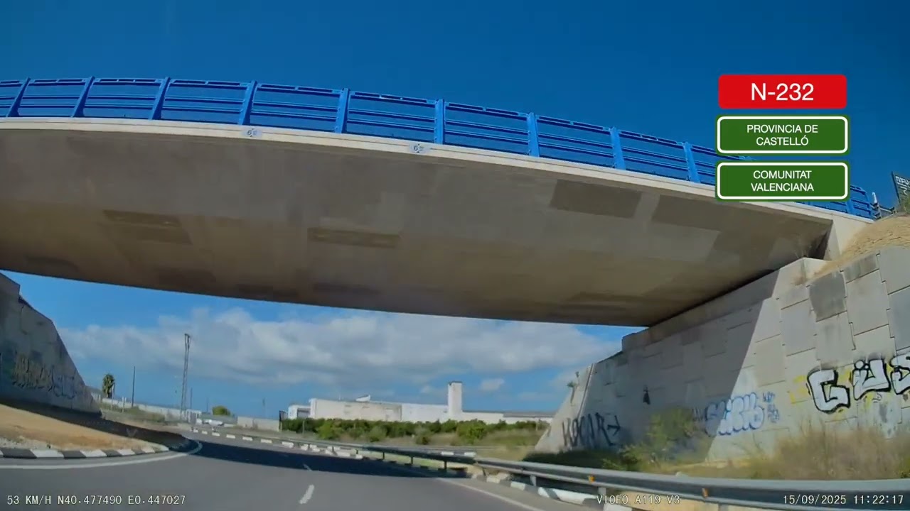 De Peñíscola a Vitoria - Dashcam HD - septiembre 2025