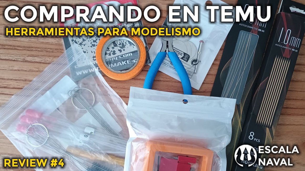 COMPRANDO HERRAMIENTAS PARA MODELISMO EN TEMU | REVIEW #4