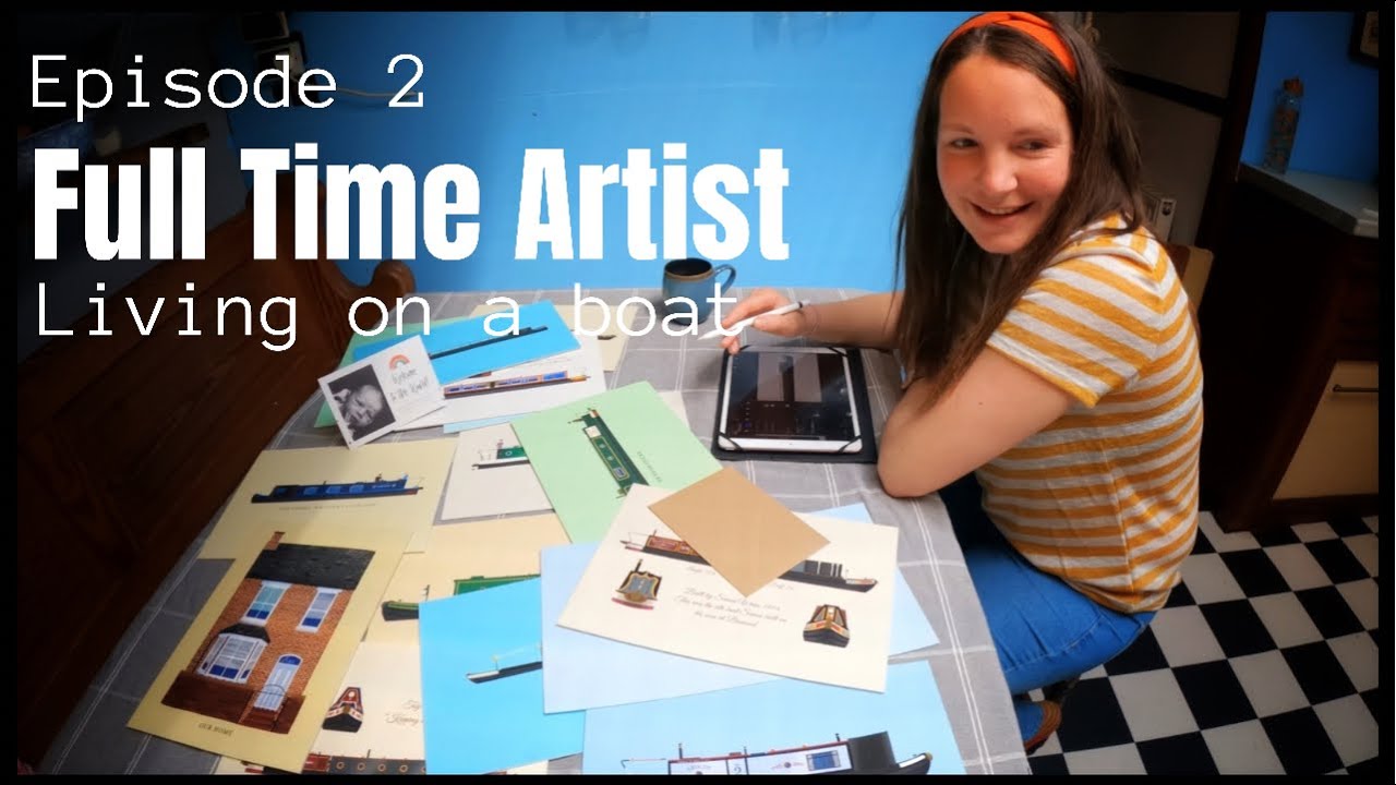 Full Time Artist - Rebekah of 'Rose and Grace' - Living on a boat
