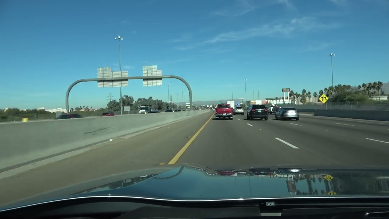 Sony FDR AX53: Entire Drive from Tucson, AZ to Phoenix, AZ I-10 West