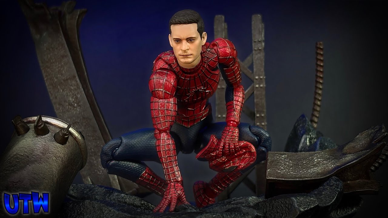 O Melhor Tobey Na Escala 1/12 ?? Mafex Spider-Man No.241 Tobey Maguire !!