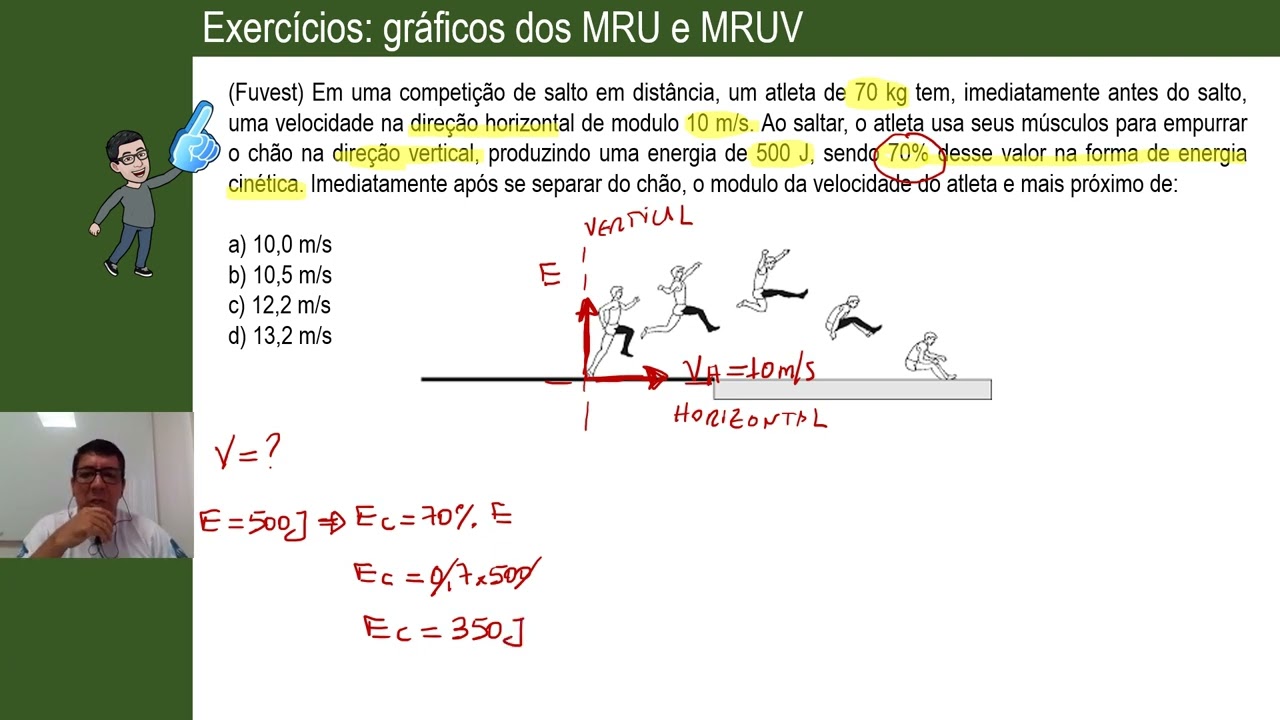 ENERGIA CINÉTICA E VELOCIDADE RESULTANTE