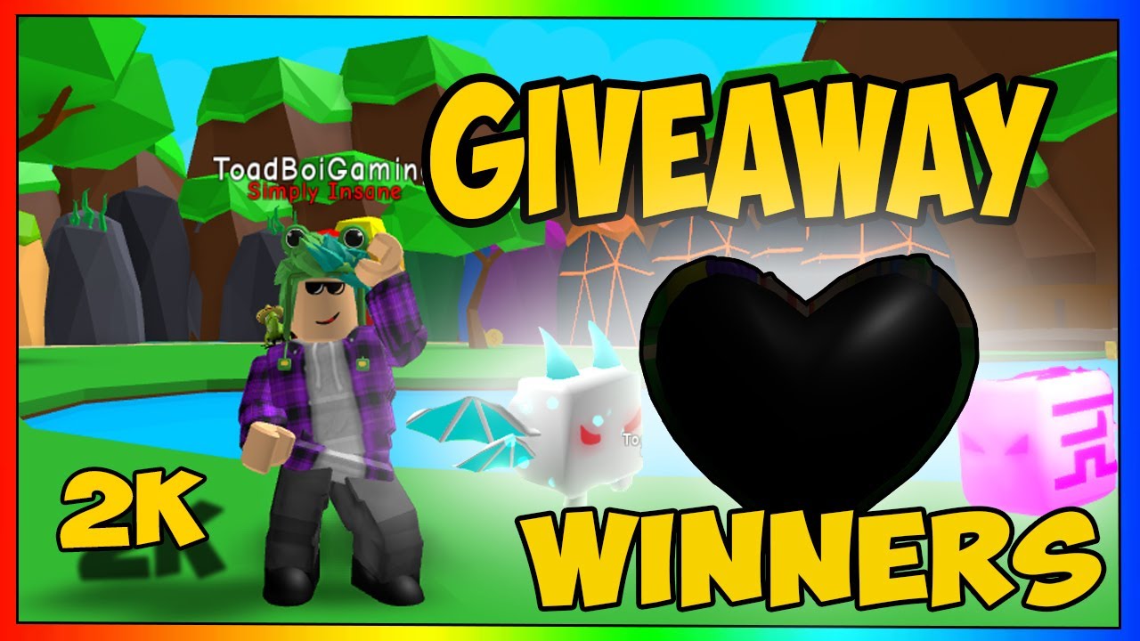 Bubble Gum Simulator Giveaway Winners! 600M Update Coming Soon (Roblox)