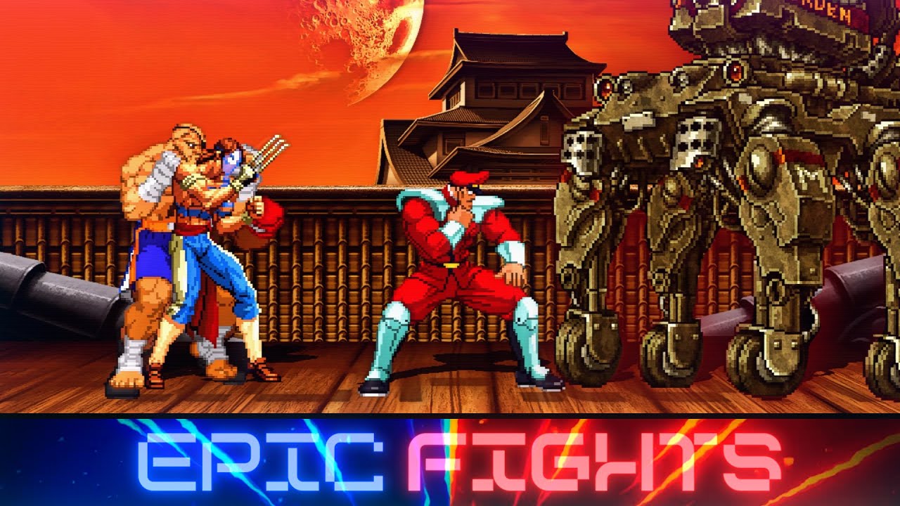 [Epic Fights] - All Street Fighter Bosses VS Dragon Nosuke (Metal Slug Boss)