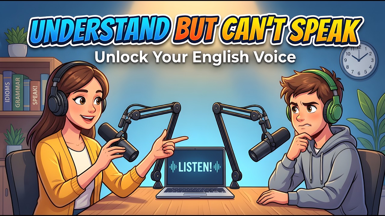 You Understand English But Can't Speak? Let's Fix That! | Learn To Speak English Confidently