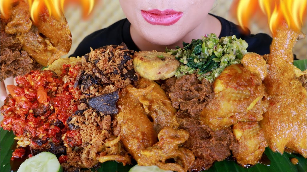 ASMR NASI PADANG KOMPLIT | ASMR MUKBANG INDONESIA