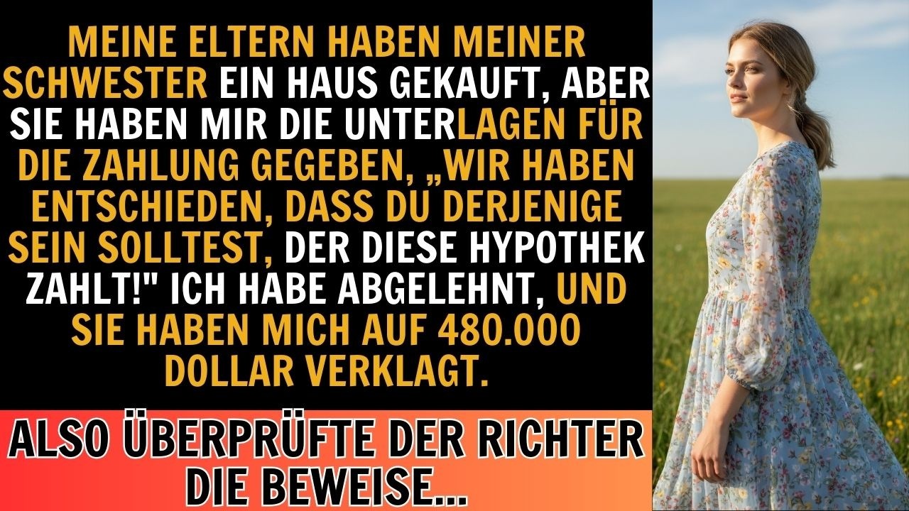 Meine Eltern wollten, dass ich die Hypothek meiner Schwester bezahle–als ich nein sagte, klagten sie