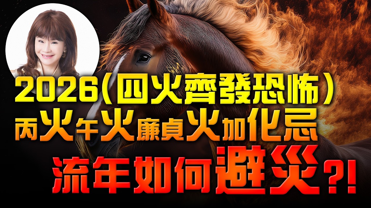 2026丙火午火廉貞火加化忌，四火齊發超恐怖！流年如何避災？！【經典回顧】#紫微斗數 #風水 #命理