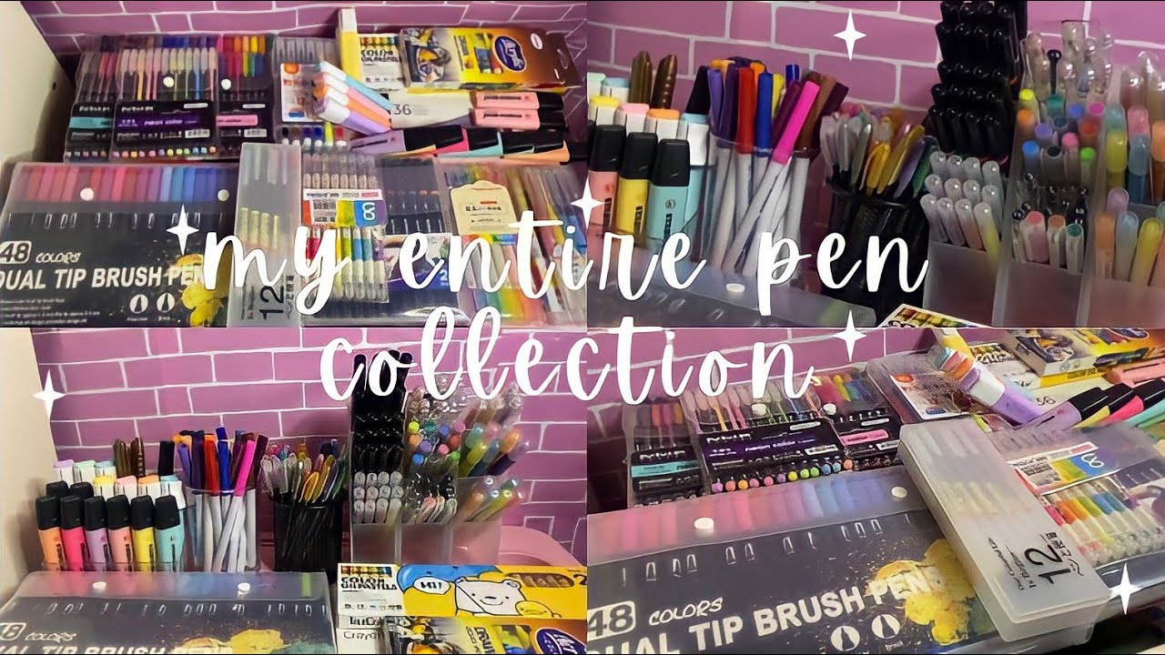 my entire pen collection 🖊 organize with me💫 page 5 | Joyce D.  ( philippines )