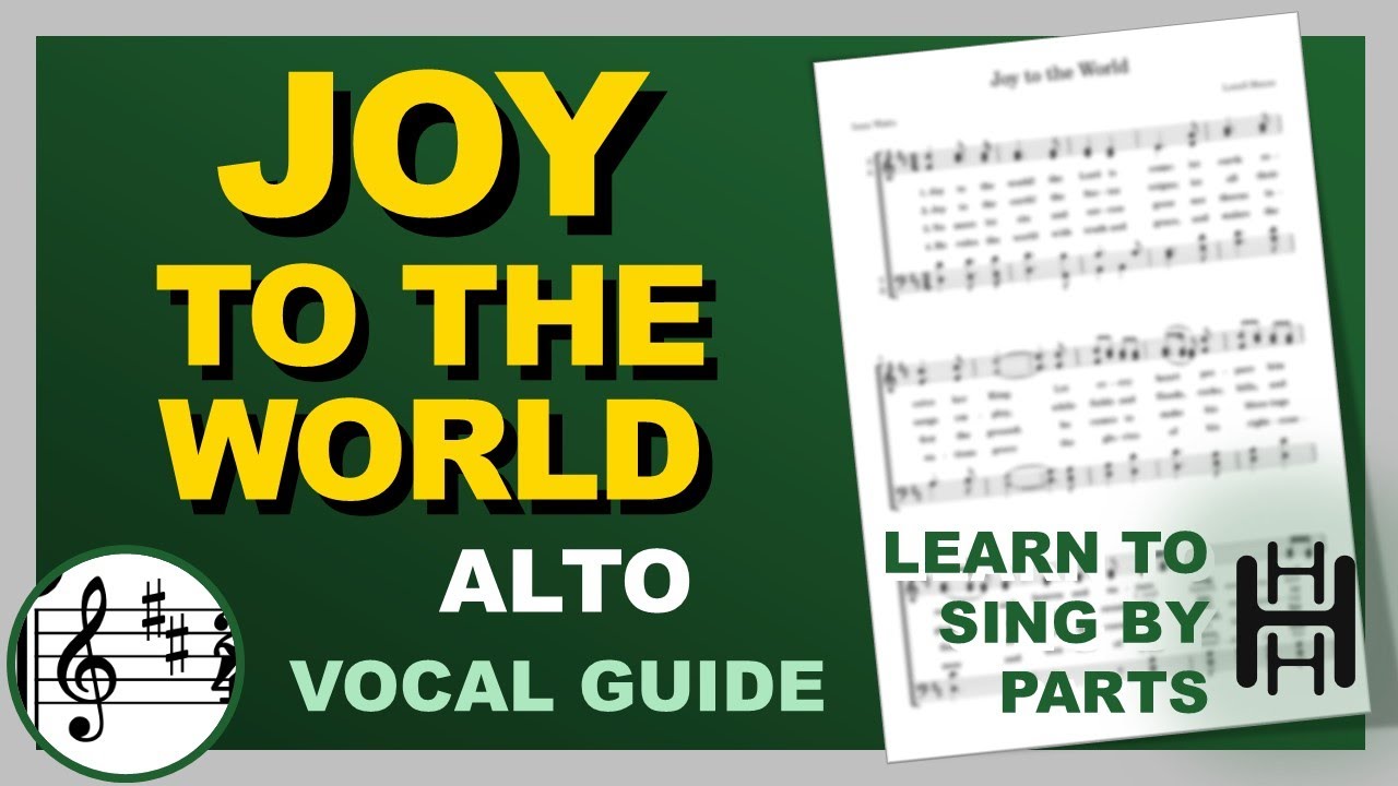 JOY TO THE WORLD Vocal Alto D Major