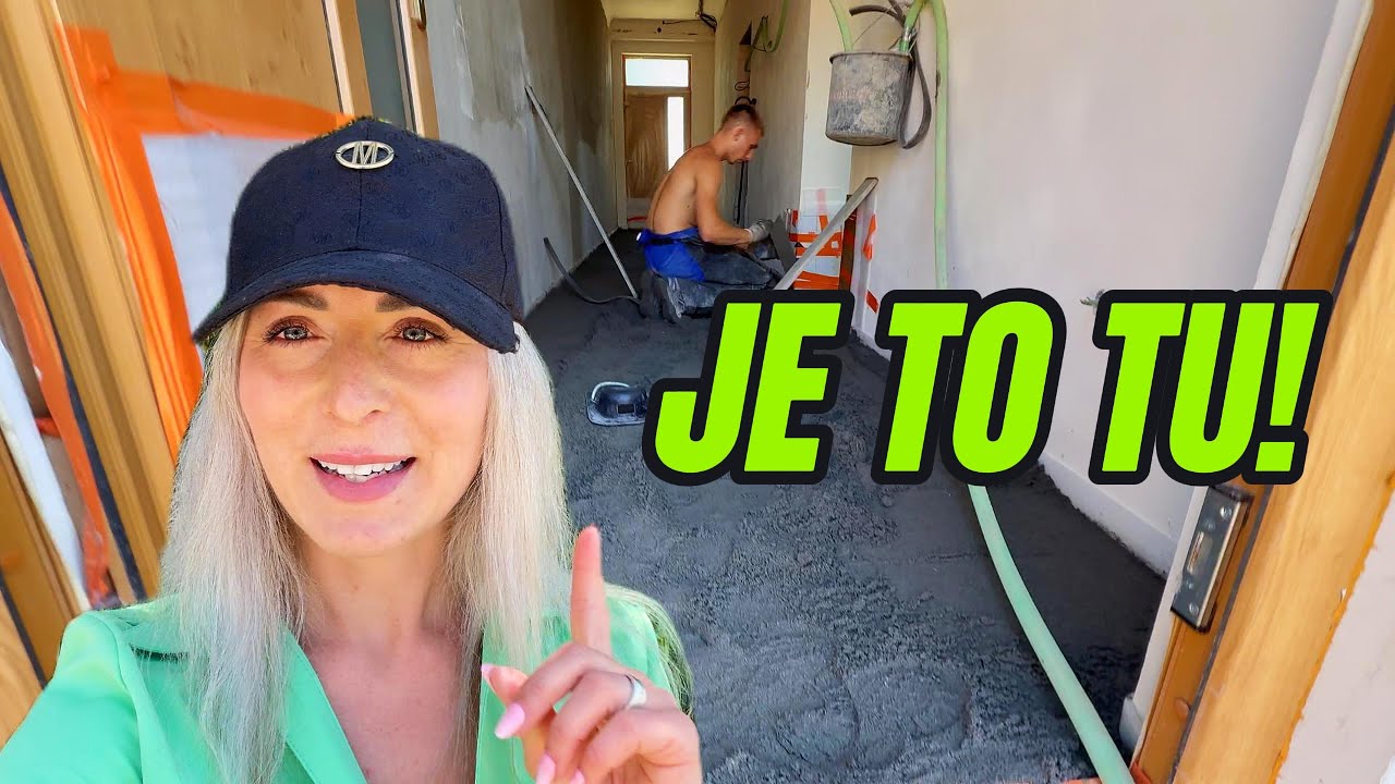 Betonování podlah🙌  Jak probíhala příprava?   Kam s vodoměrem v podlaze?