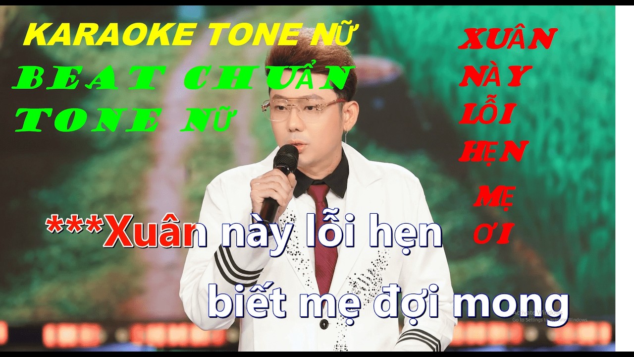 KARAOKE - TONE NỮ - XUÂN NÀY LỖI HẸN MẸ ƠI - KARAOKE BEAT CHUẨN TONE NỮ