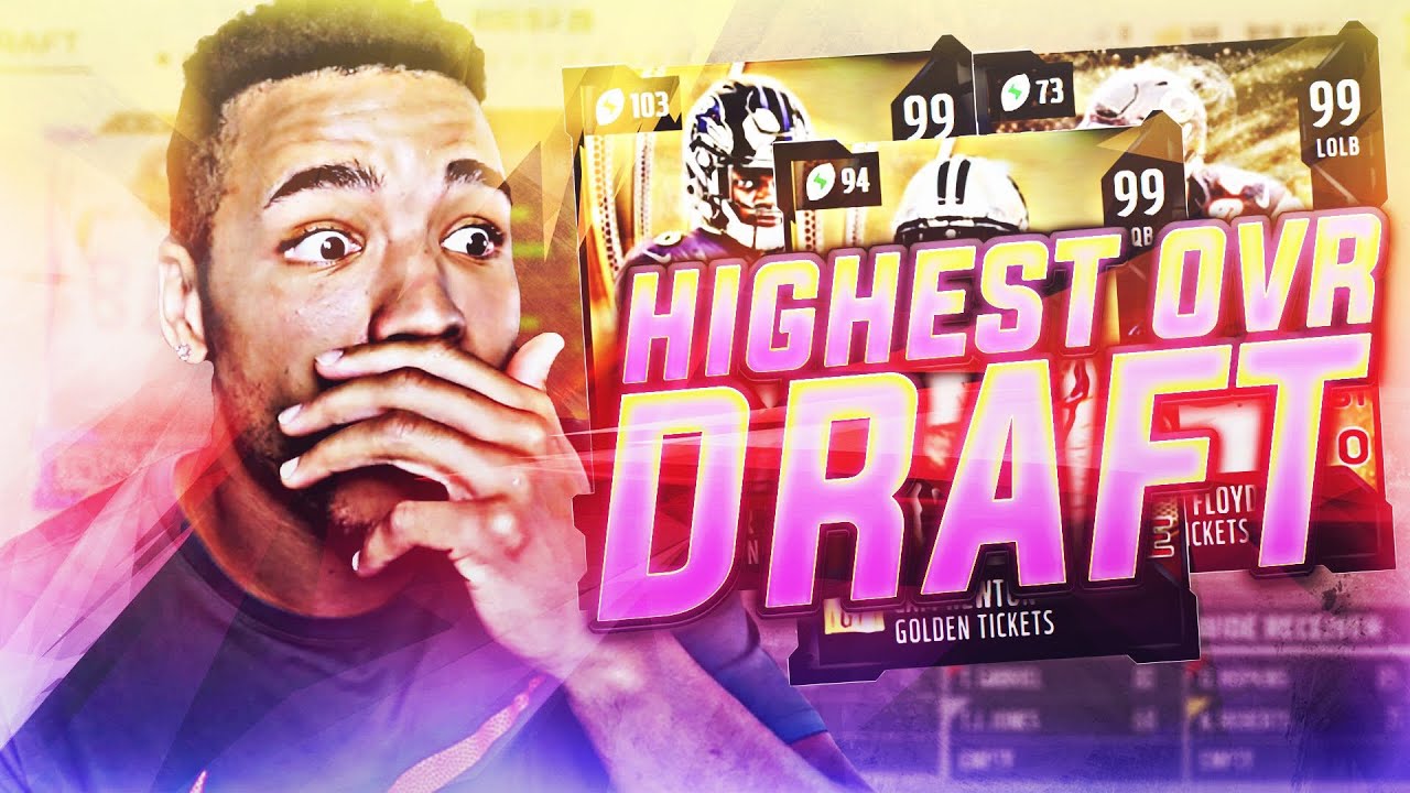 HIGHEST OVERALL POSSIBLE DRAFT!?! MADDEN ULTIMATE TEAM