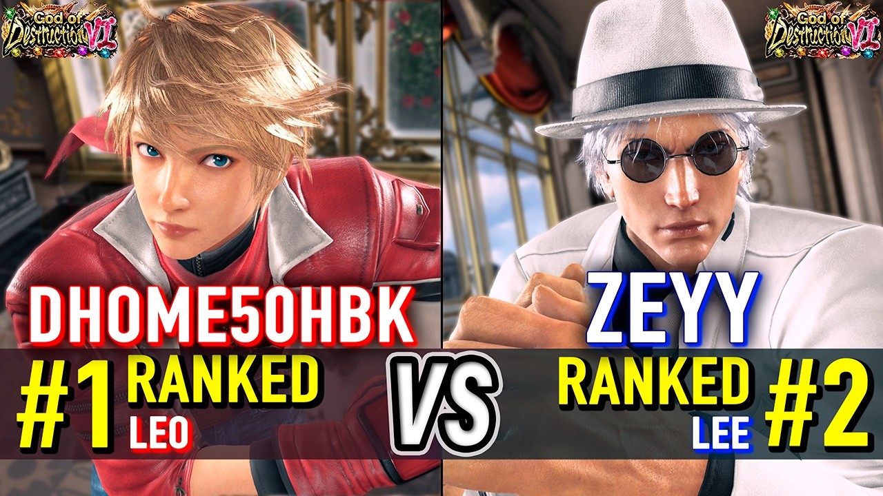 T8 🔥 DHOME50HBK (#1 Ranked Leo) vs ZEYY (#2 Ranked Lee) 🔥 Tekken 8 High Level Gameplay