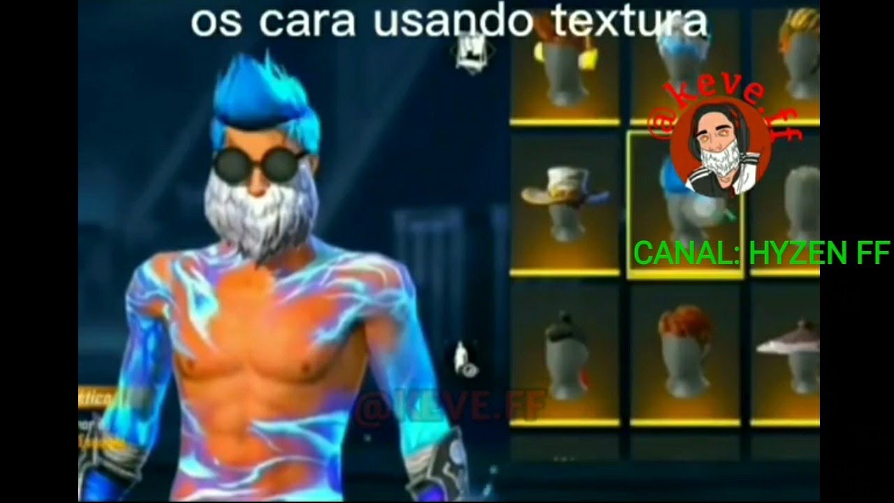 EIS QUE VOCE USA TEXTURA NO FREE FIRE...( MEMES DE FREE FIRE), TENTE NAO RIR.