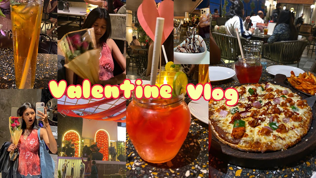 Valentine’s Day Vlog 💌✨ | Girls Day Out | Mocha Café | Ranchi | Got Flowers 🌹