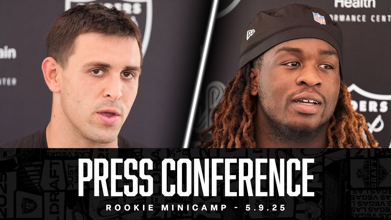 Ashton Jeanty, Jack Bech, Darien Porter and Caleb Rogers Presser - 5.9.25 | Rookie Minicamp