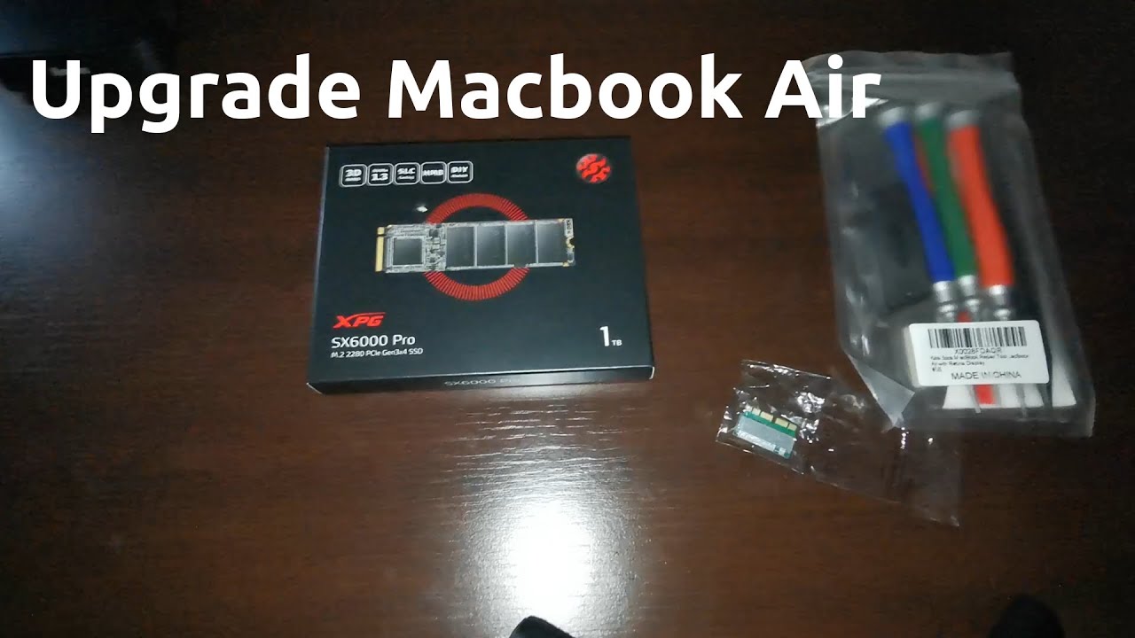 Upgrade - Instalando SSD M.2 NVMe de 1 Tera no Macbook Air