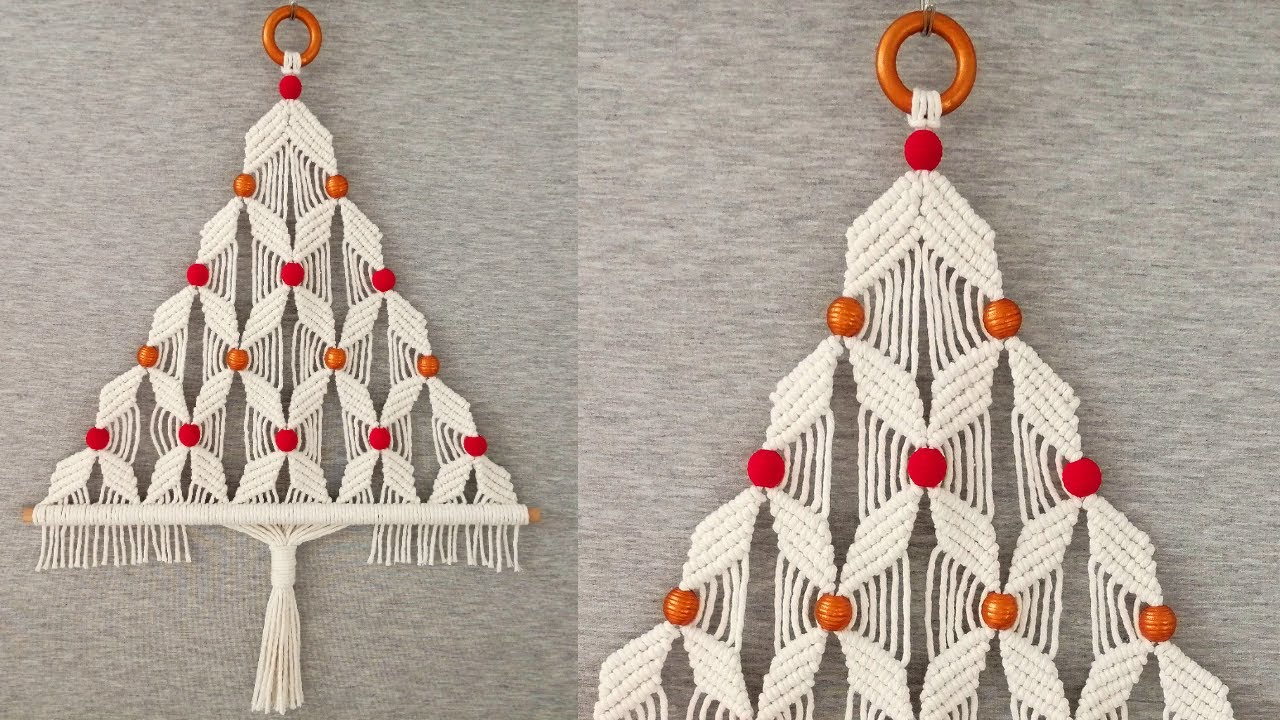 DIY 🎄 ARBOL🎄 de NAVIDAD en MACRAME (paso a paso) | DIY Macrame Christmas Tree Tutorial