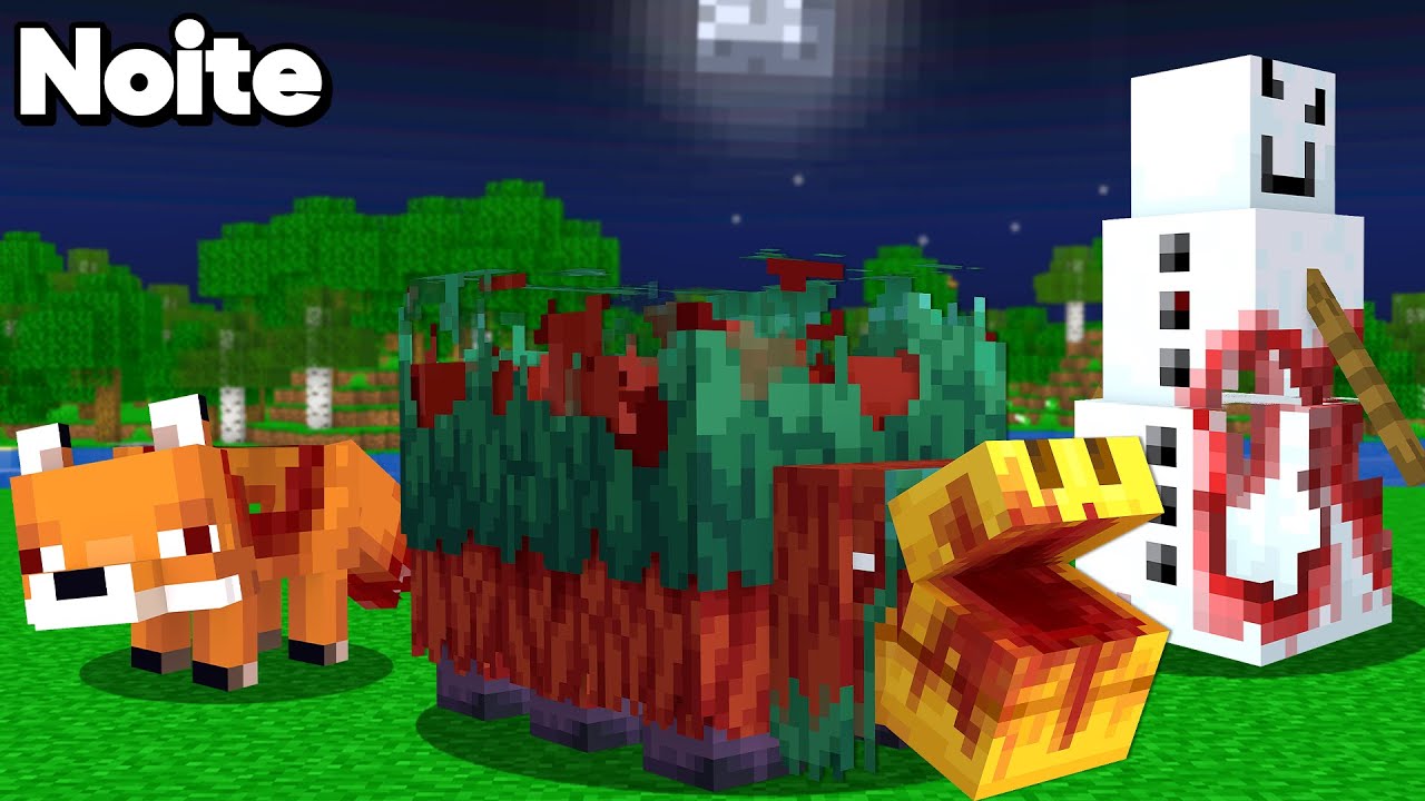 Testando Mobs assustadores do Minecraft que são realmente reais O FILME