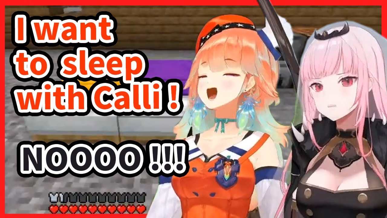 Kiara and Calli on a lovey-dovey Minecraft Date!【 Takanashi Kiara / Mori Calliope / HololiveEN 】