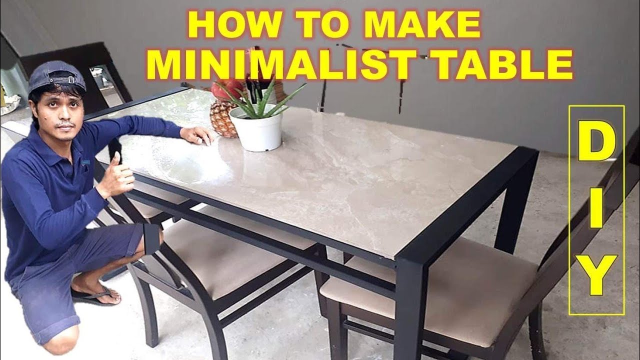 DIY HOW TO MAKE MINIMALIST TABLE | PAANO ANG MADALING PAGGAWA NG MINIMALIST TABLE