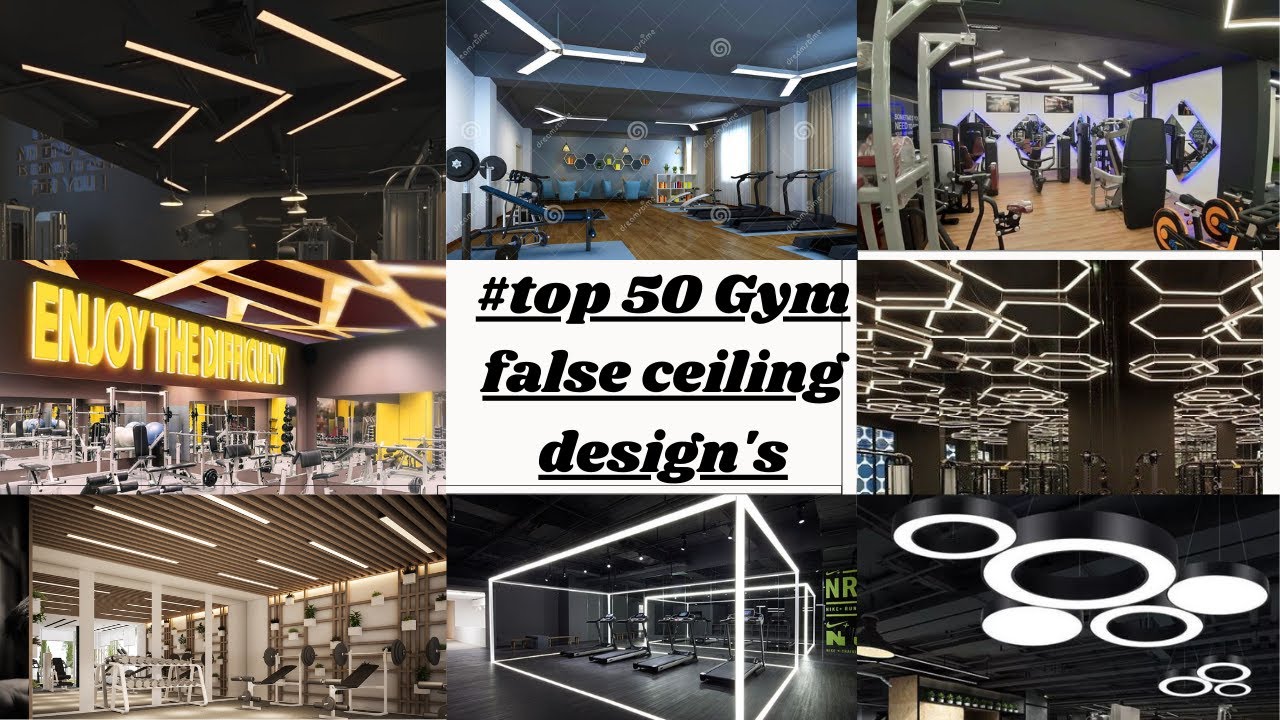 Modern small and luxury gym false ceiling design's!! Gym lights design's!! ideas amd collection 2022