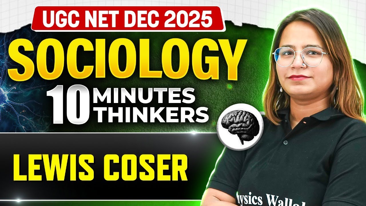 UGC NET Sociology 2025 | UGC NET Sociology Thinkers Series | UGC NET Sociology Lewis Coser