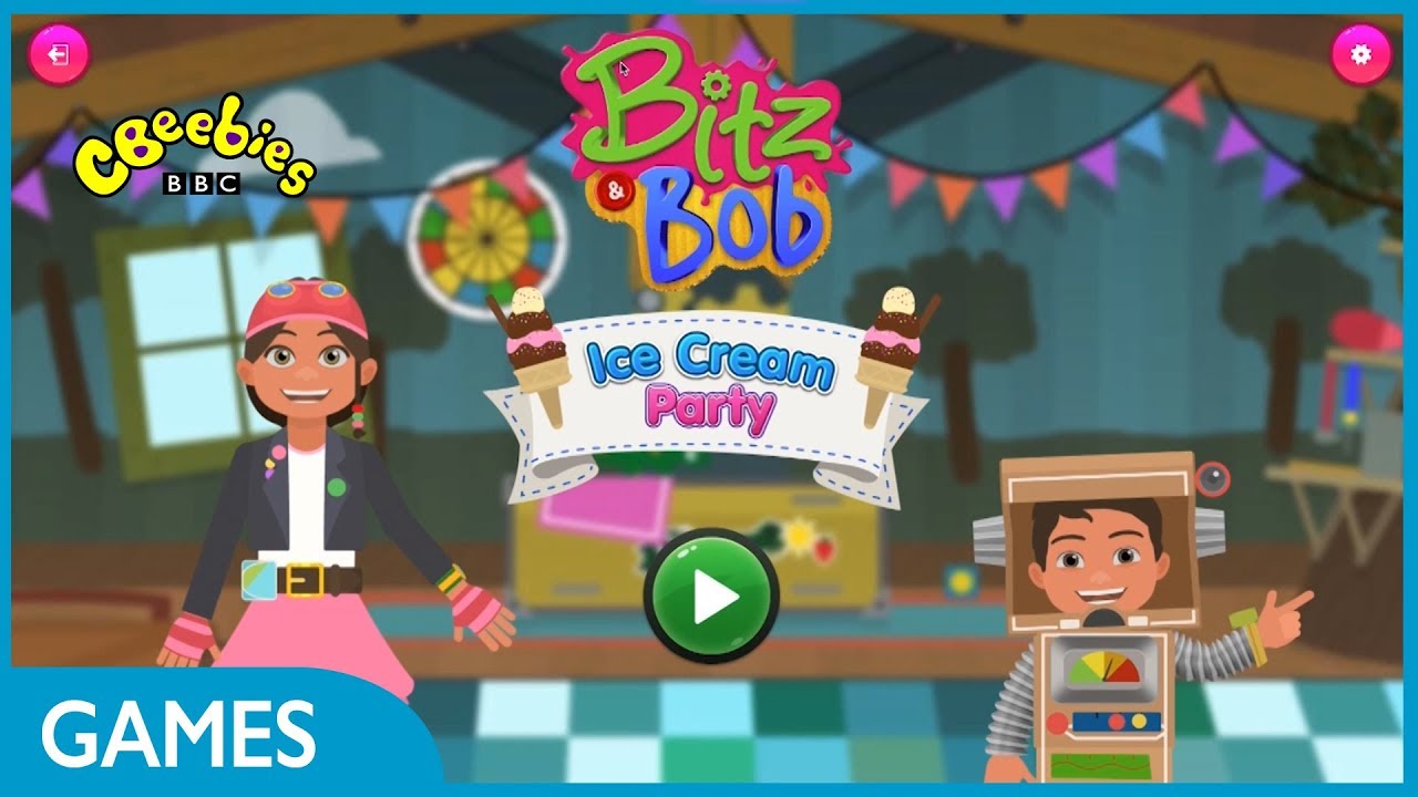 CBeebies | Bitz & Bob | Ice Cream Party Game!