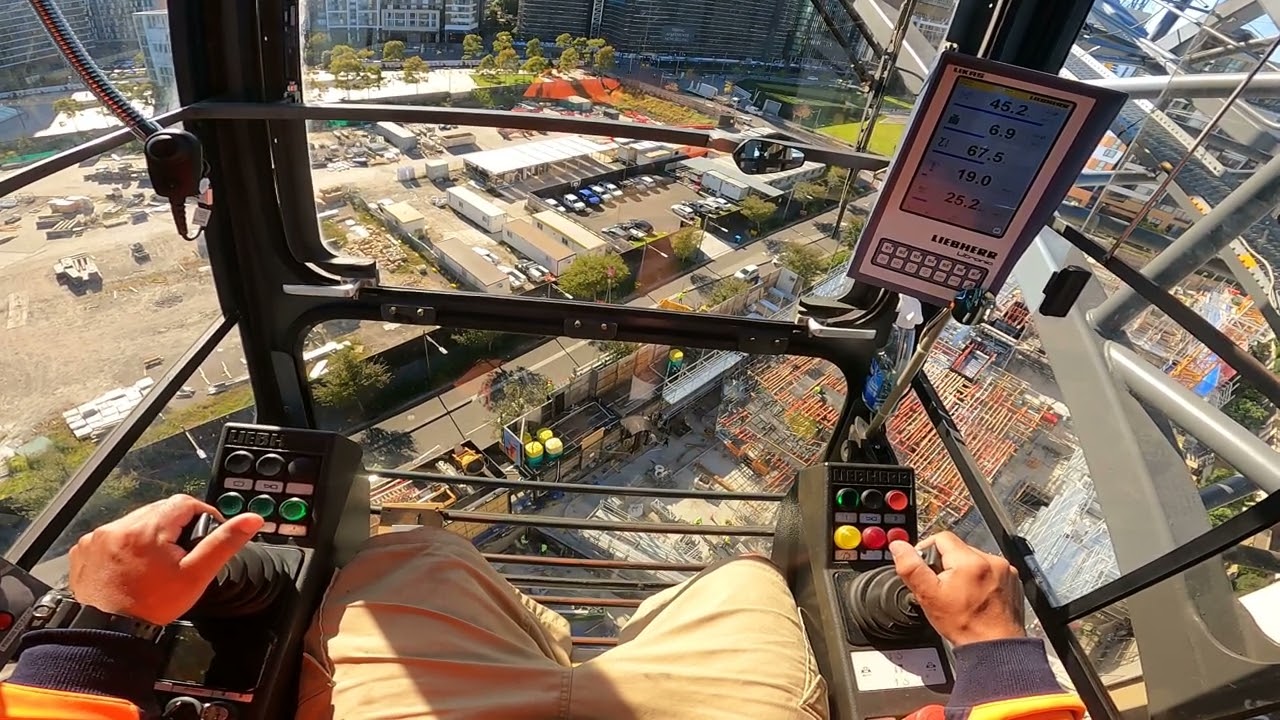 Tower Crane Working - Precast Panel