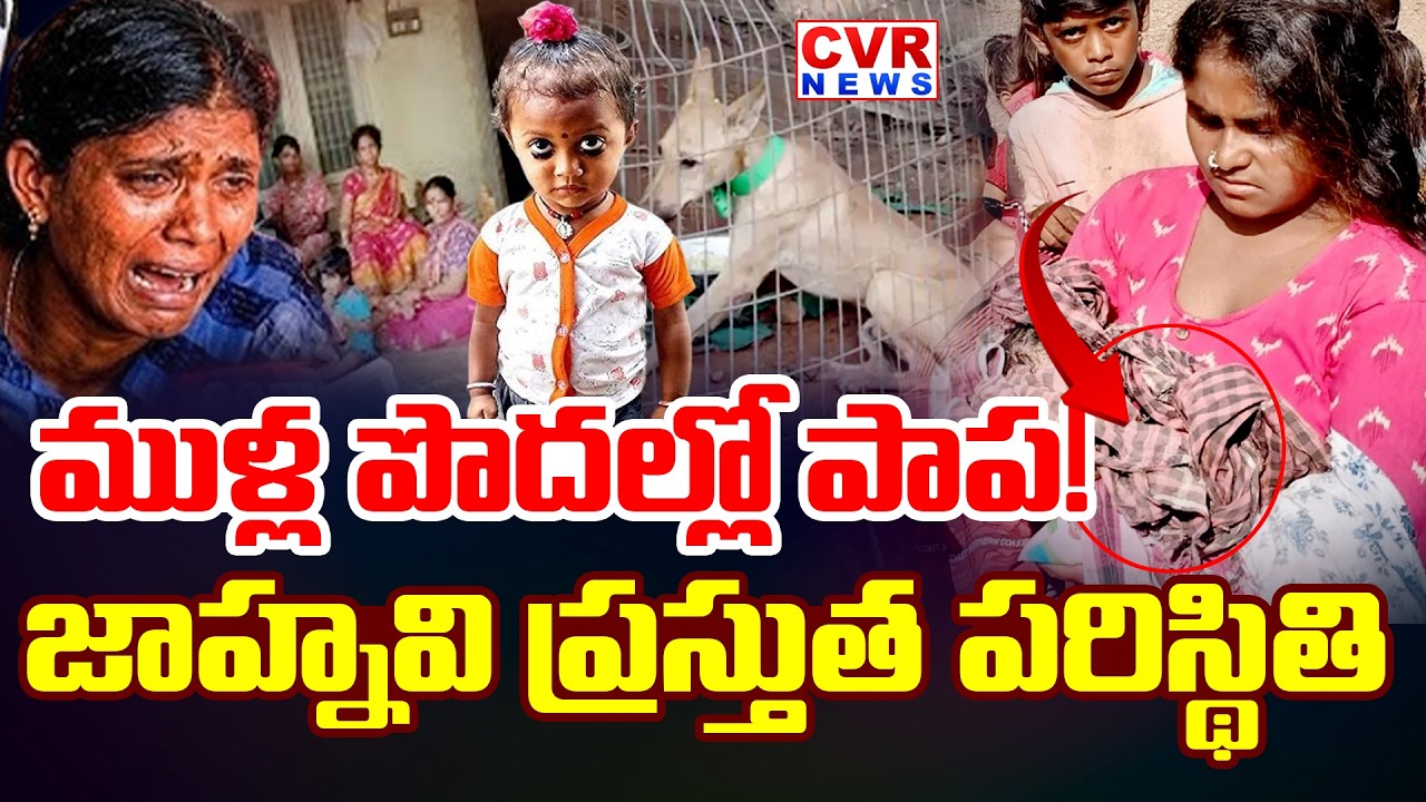 LIVE⭕ముళ్ల పొదల్లో పాప! | Shocking Twist In Kakinada Jahnavi Missing Case | CVR News