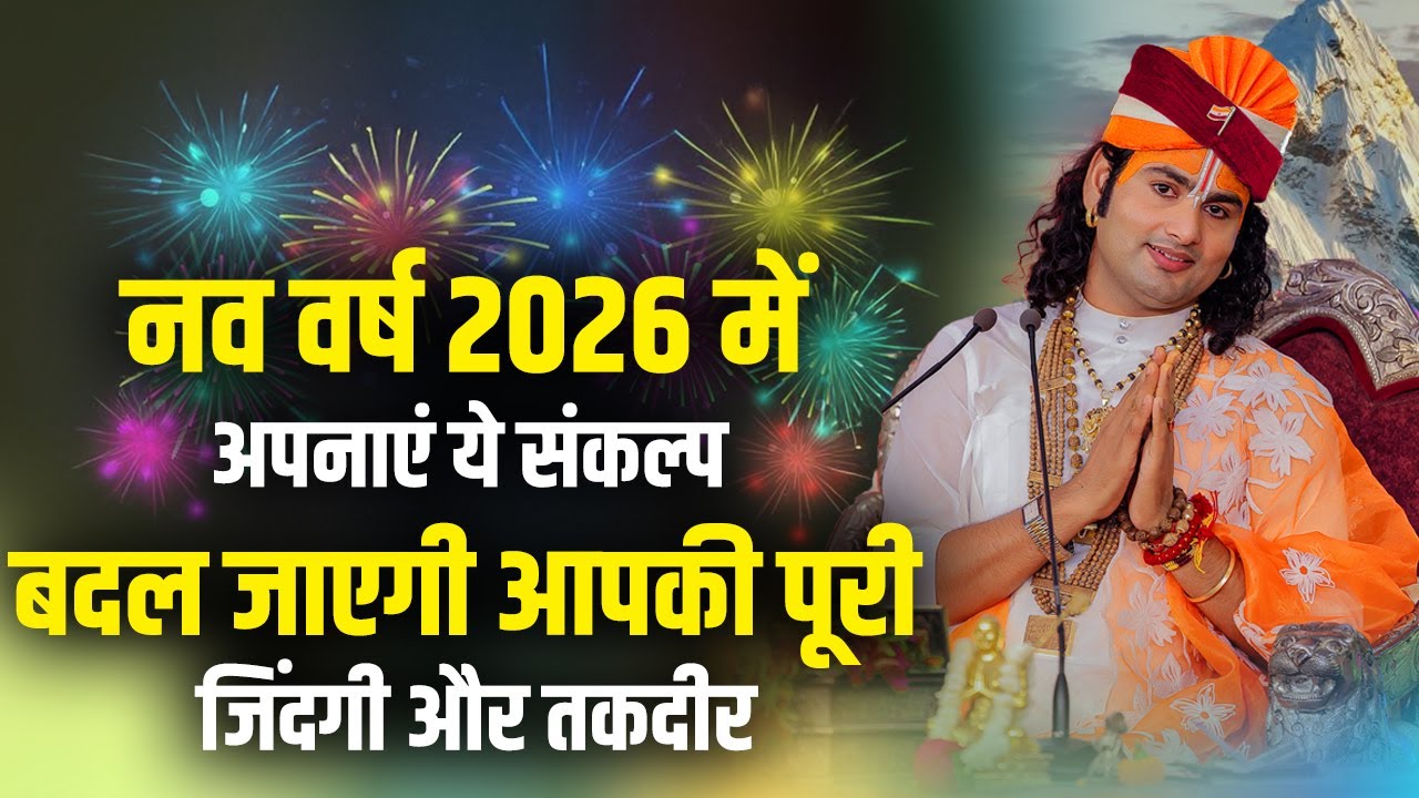 नव वर्ष 2026 में अपनाएं ये संकल्प बदल जाएगी आपकी पूरी जिंदगी और तकदीर | अनिरुद्धाचार्य जी महाराज