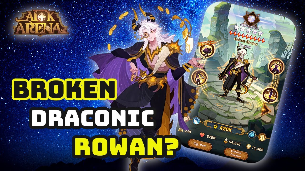 NEW BROKEN Draconic Tavriel - Skills, Abilities, Personal Opinion [AFK Arena]