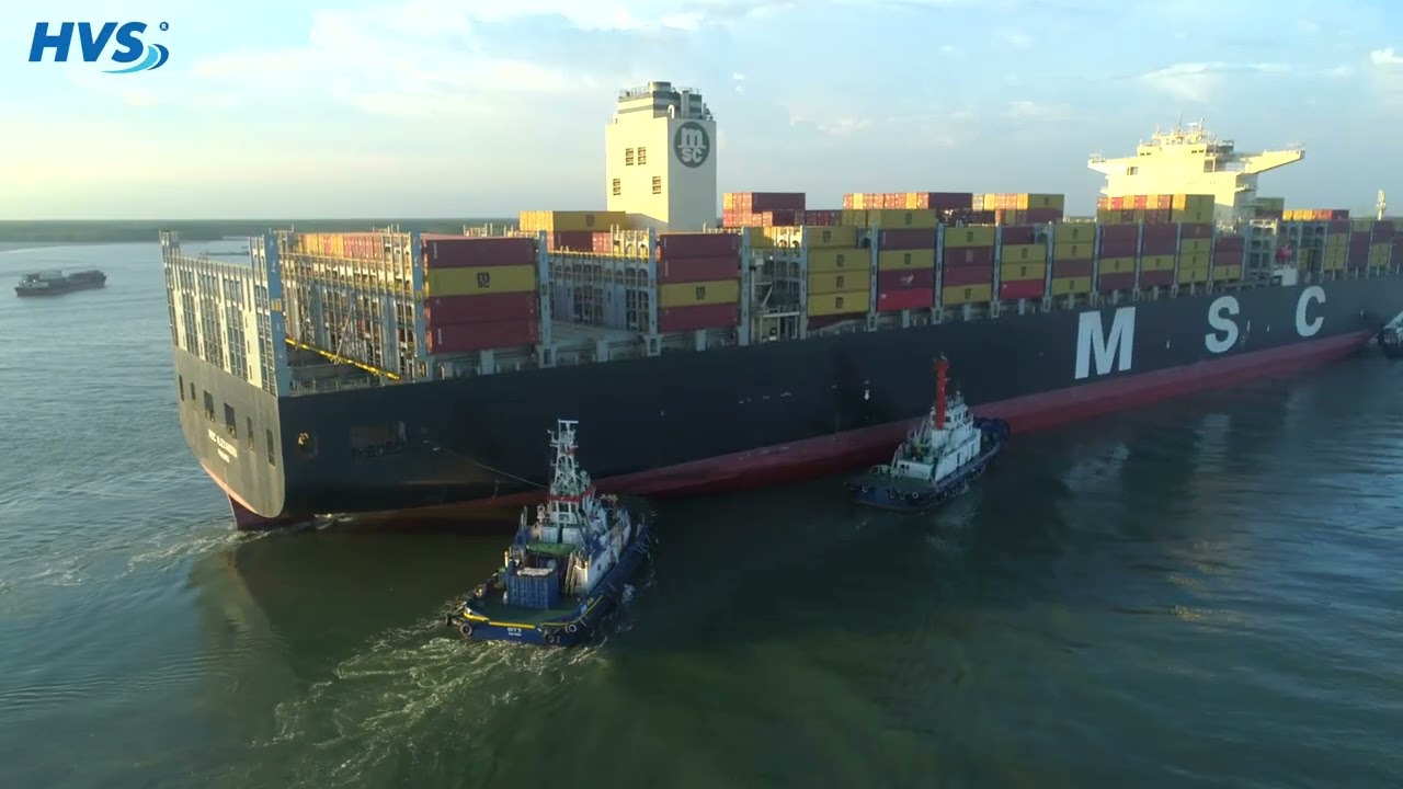 It's very first time container vessel MSC ALEXANDRA has arrived in Vietnam and berthed at SSIT port