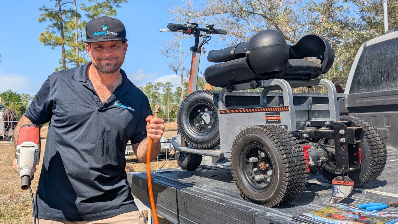 Changing Tires On Your Mobility Scooter (Super Handy Tugger Model)