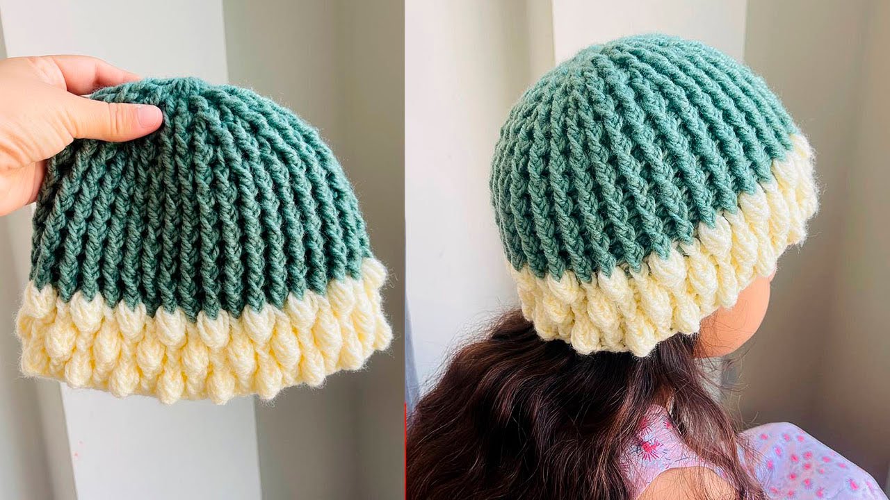🔴(Nuevo Diseño) Gorro Tejido a crochet para NIÑOS y ADULTOS‼