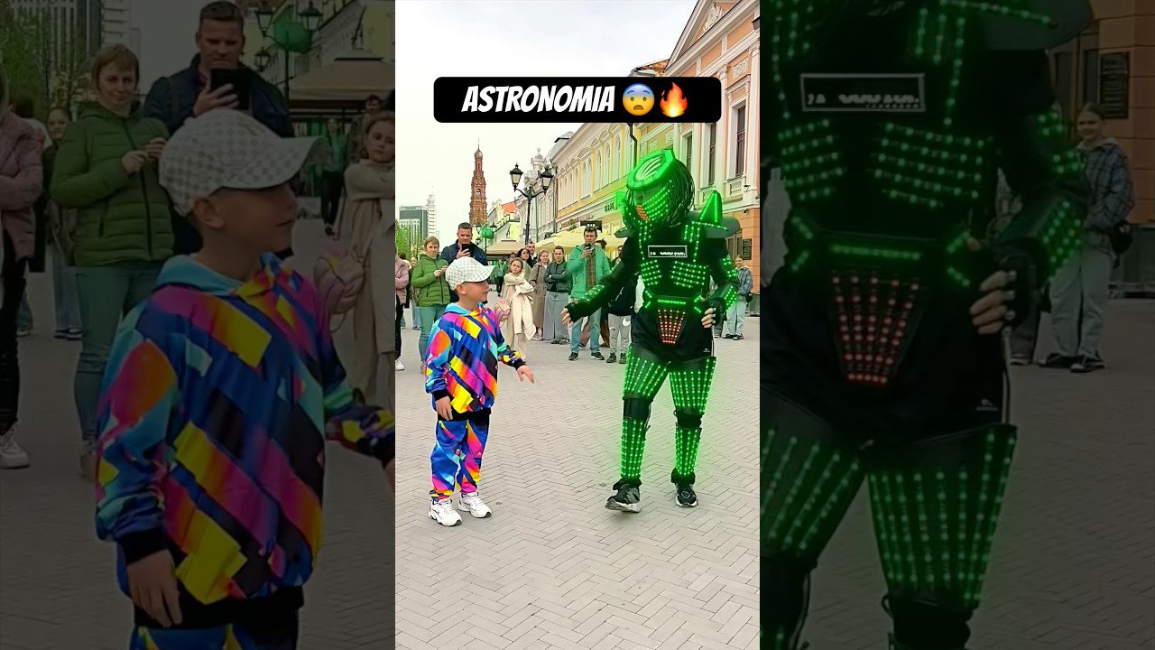 ASTRONOMIA 😎🔥 LITTLE KIDS TEACH DANCE 😨 NEON TUZELITY !! ⭐️