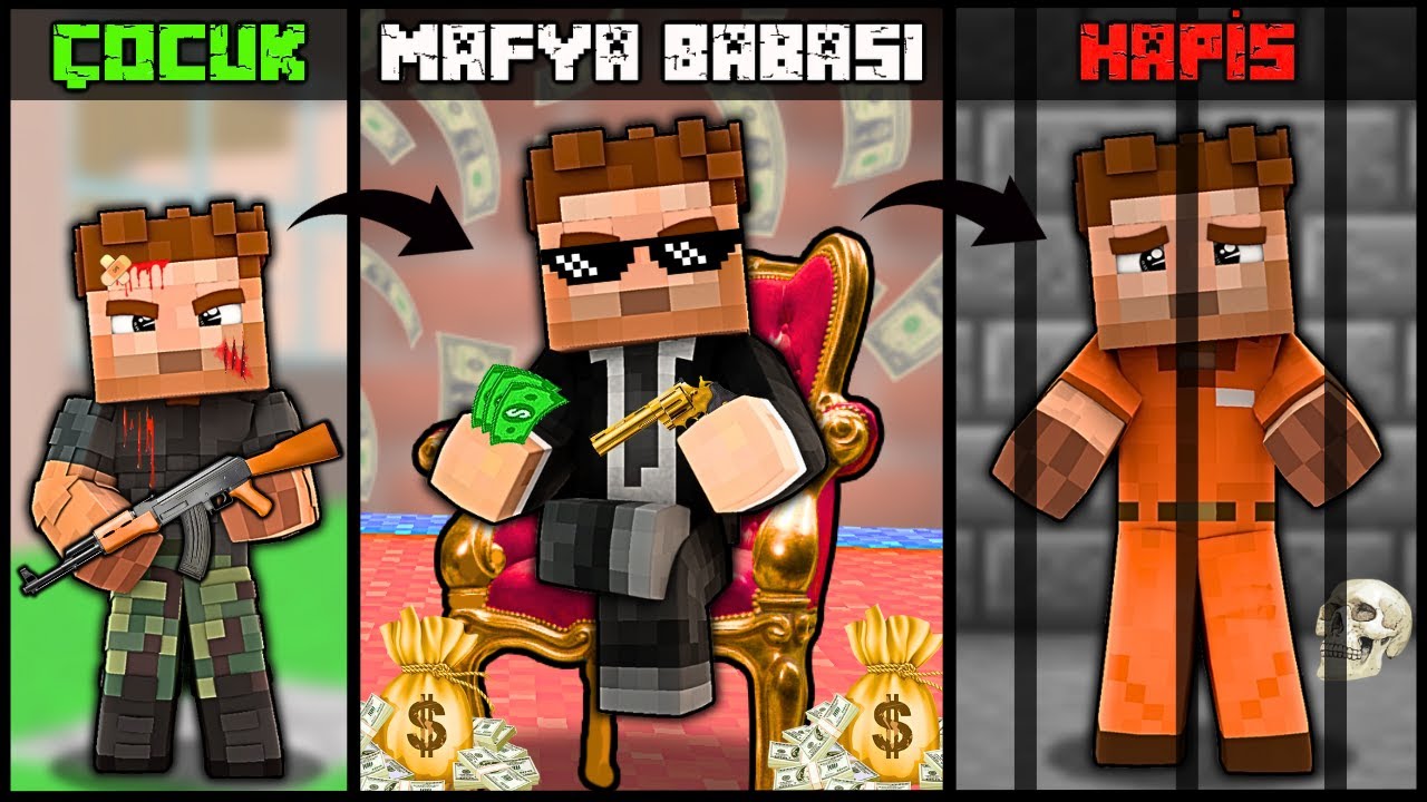MAFYA BABASI MARAZ ALİ'NİN HAYATI! 😱 -Minecraft