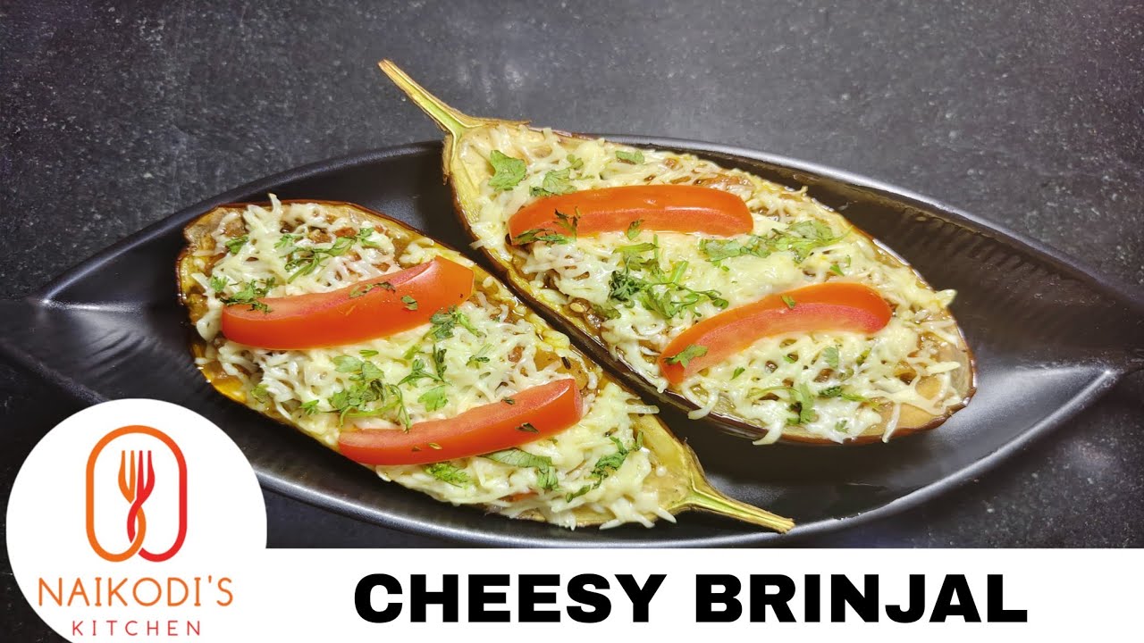 Cheesy Brinjal Recipe l Chesey Stuffed Brinjal l Cheesy Brinjal Without Oven l Quick & Easy Recipe 