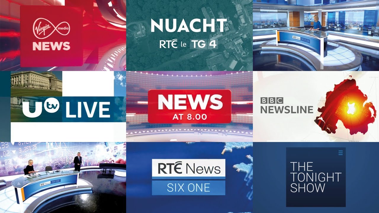 Irish TV News Intros 2020 / Openings Compilation Ireland & Northern Ireland (HD)