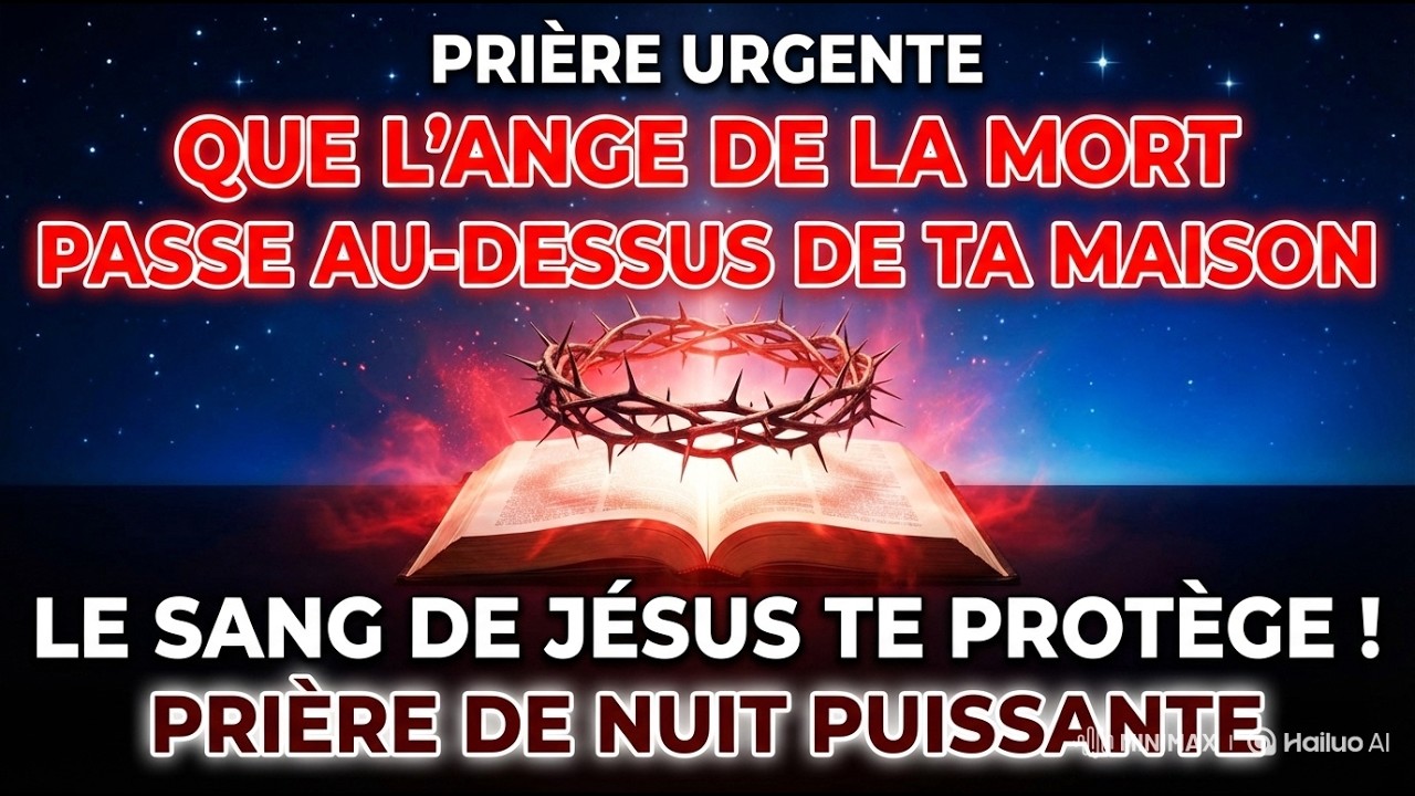 Prière urgente : que l’ange de la mort passe au-dessus de ta maison – le sang de Jésus te protège !