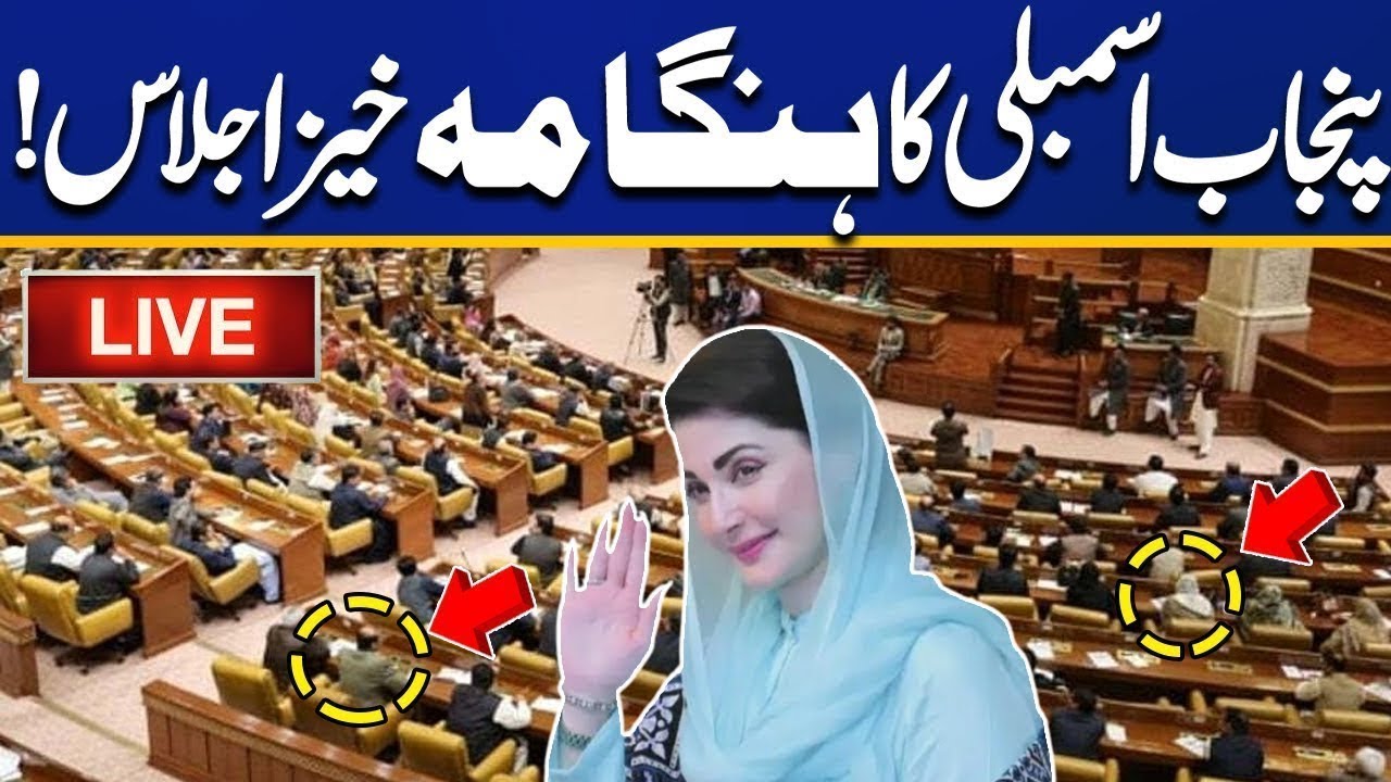 LIVE 🔴 Punjab Assembly Session | PMLN vs PTI | Maryam Nawaz | PTI protest