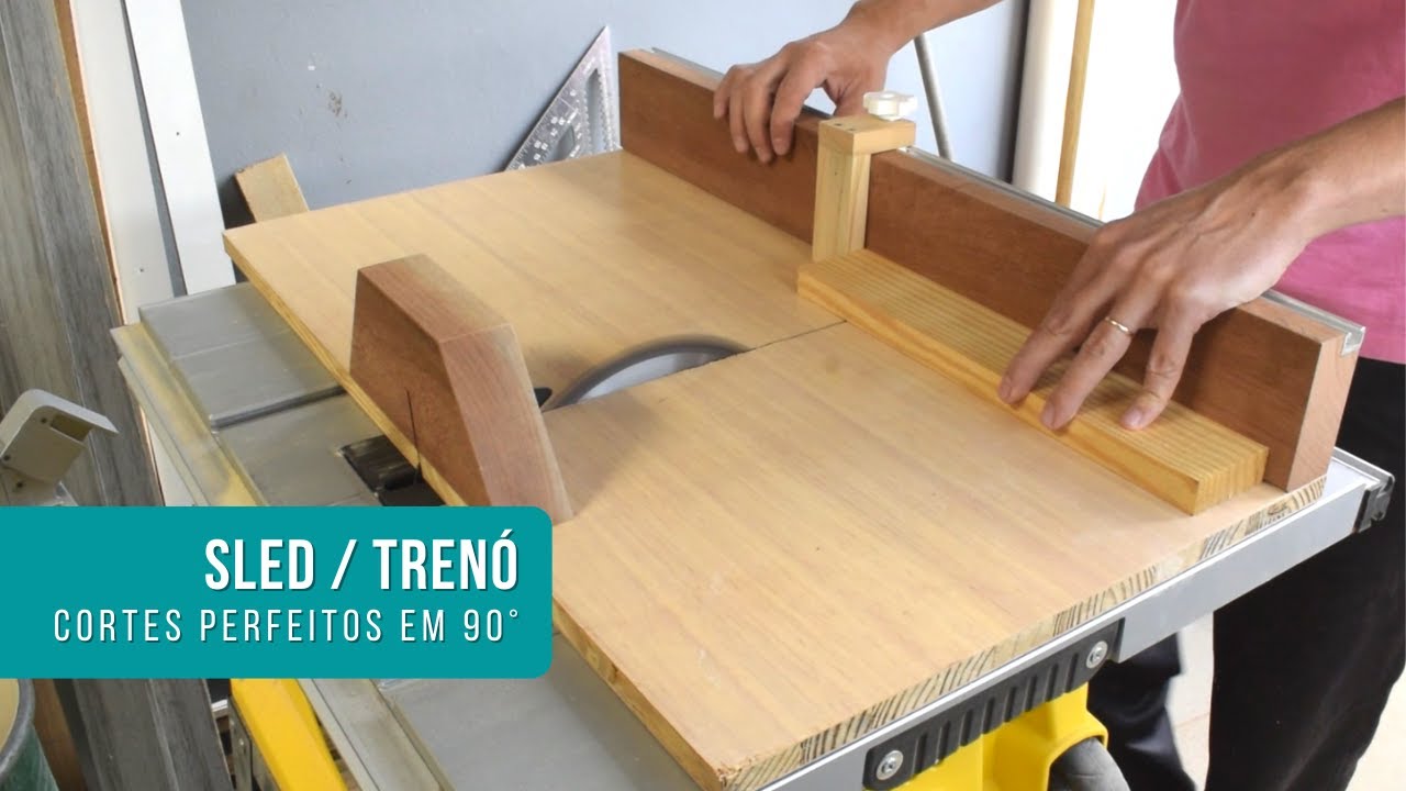 SLED (ou trenó) para serra de bancada (passo a passo detalhado)