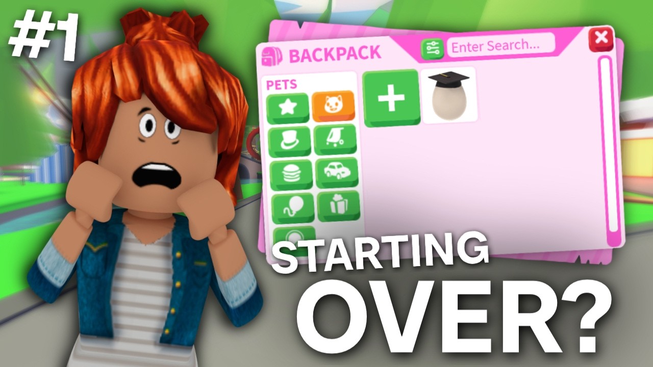 STARTING OVER in adopt me... ( EPISODE ONE )