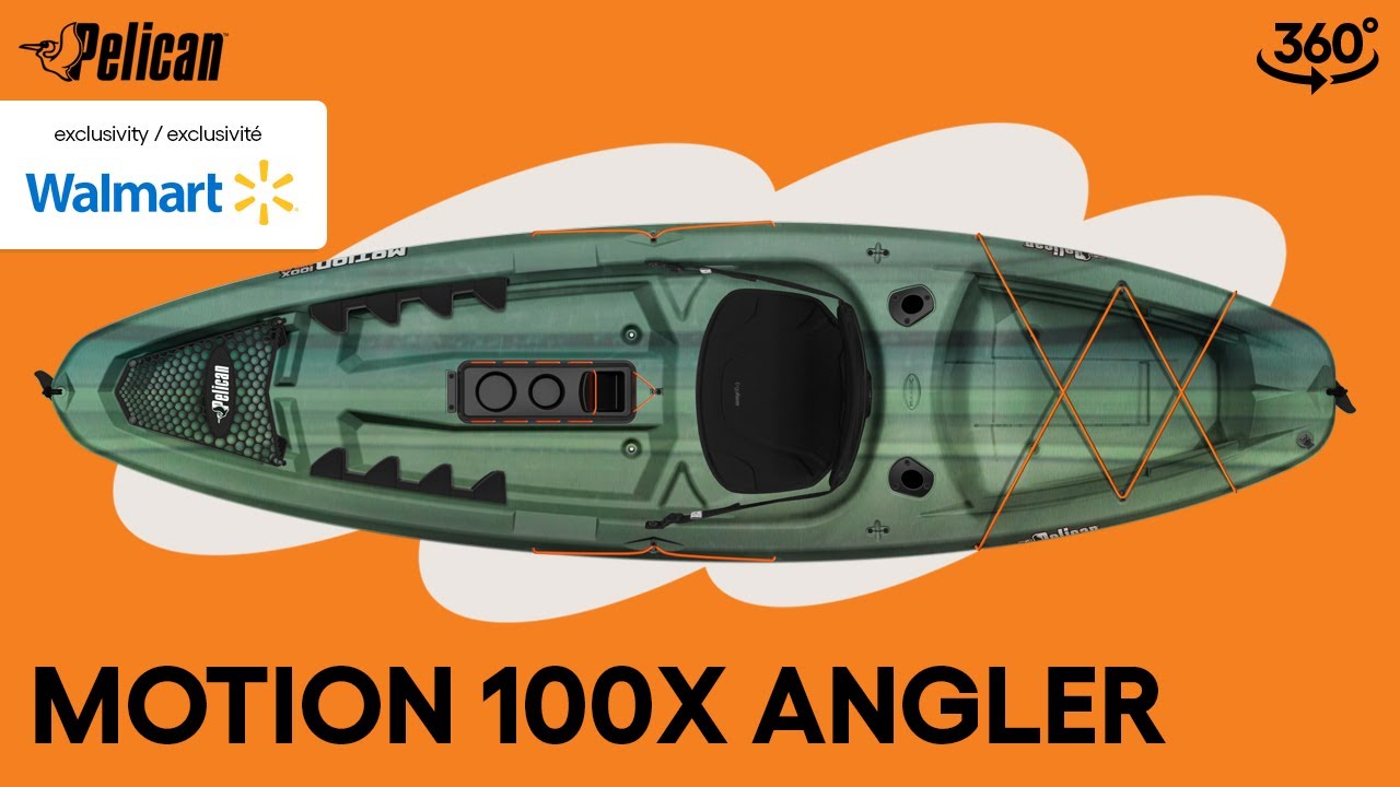 PELICAN | MOTION 100X ANGLER Fishing Kayak Walkthrough - Walmart Exclusive