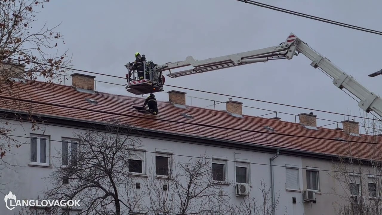 Társasházban keletkezett tűz Budapest XIII. kerületében